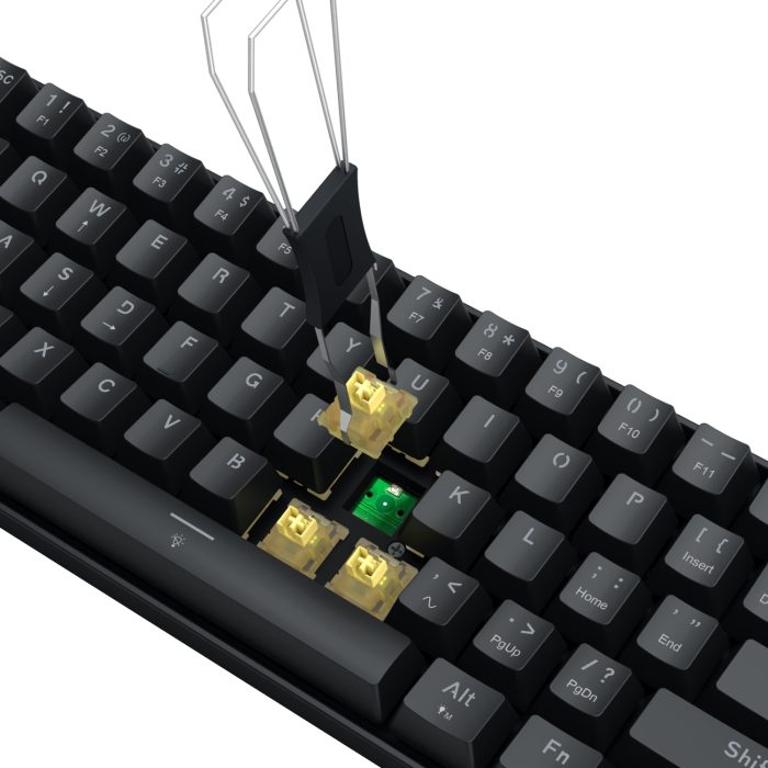 Redragon FIZZ Magnetic Plus 60% RGB Gaming Keyboard - Black - Image 4
