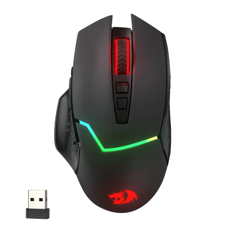 RD-M690-PRO_wr_01.jpg REDRAGON Mirage Pro 8000DPI RGB Wireless Gaming Mouse - Black - Image 1