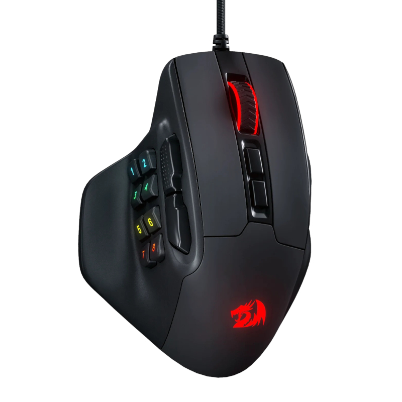RD-M811-RGB_wr_01.jpg REDRAGON Aatrox 6200DP RGB MMO Gaming Mouse - Black - Image 1