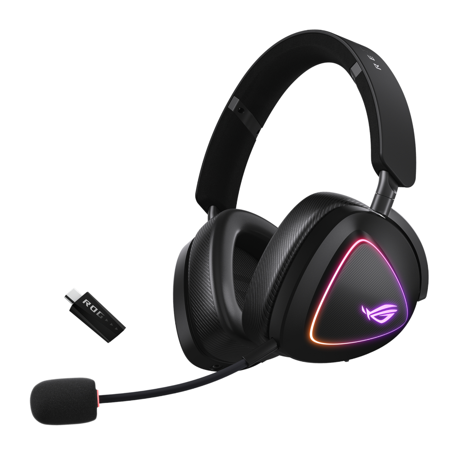 ROG-DELTA-II_Asus-ROG-Delta-II-RGB-Stereo-Gaming-Headset-Black_wr_01a.jpg ASUS ROG Delta II Multi Platform Black Wireless Gaming Headset - Image 1