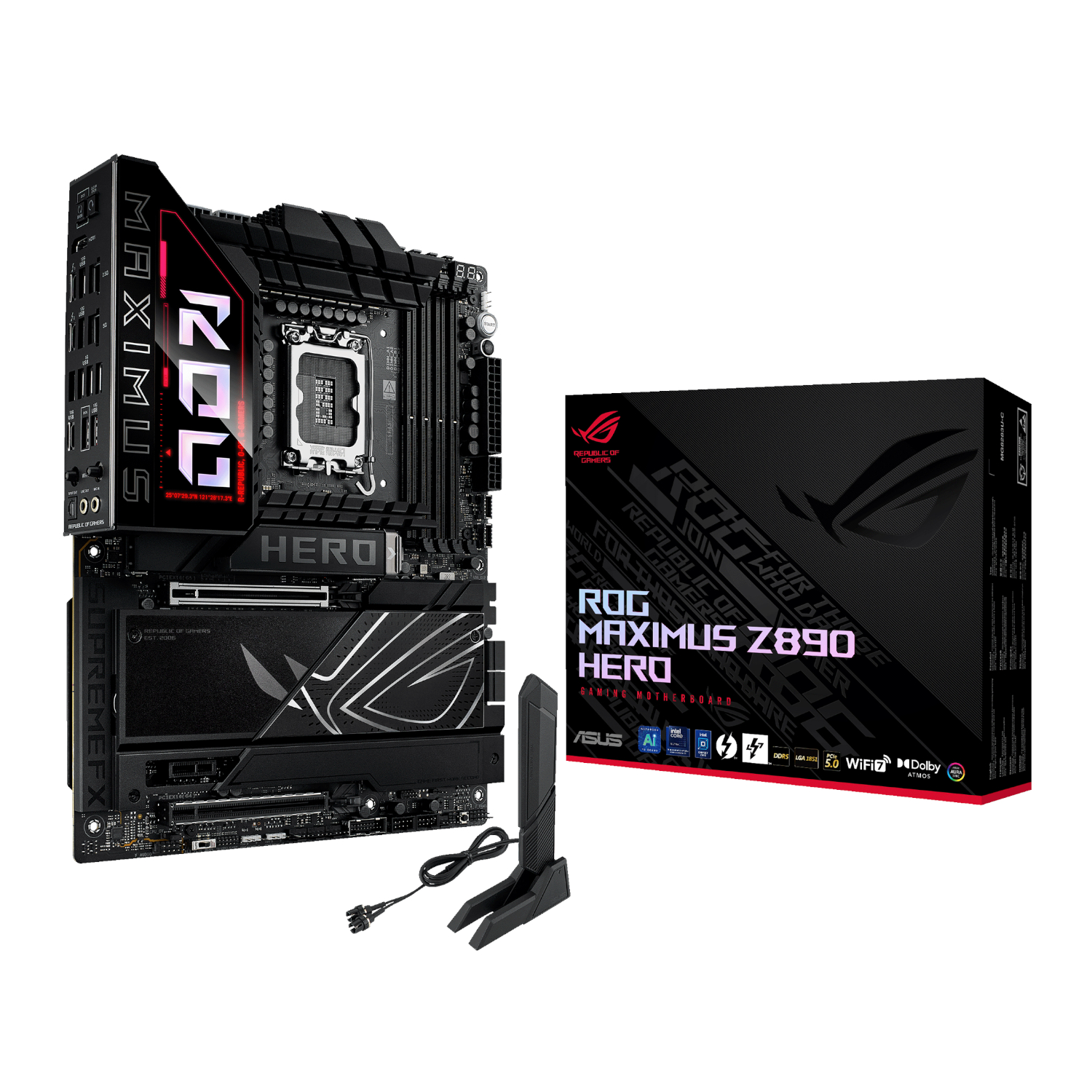 ROGMAXIMUSZ890HERO_Asus-ROG-Maximus-Z890-Hero-Intel-LGA1851-ATX-Gaming-Motherboard-Black_wr_01.jpg Asus ROG Maximus Z890 Hero Intel LGA1851 ATX Gaming Motherboard - Image 1
