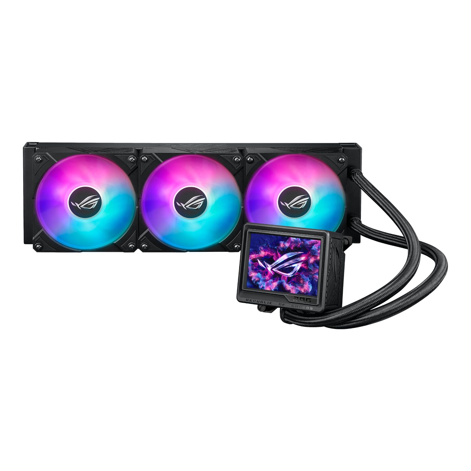 ROGRYUJINIII-360-ARGB-EXT-WR-01.jpg Asus ROG Ryujin III ARGB AIO Liquid Cooler - 3.5" LCD Display - Image 1