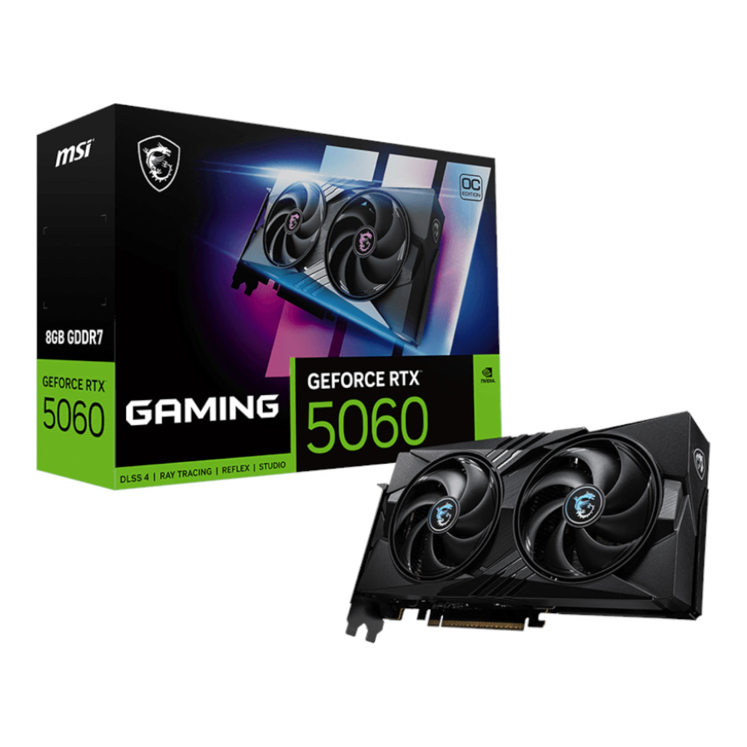 RTX5060GAMINGOC8GB_MSI-GF-RTX-5060-GAMING-OC-8GB_wr_01.jpg MSI GeForce RTX 5060 8GB GAMING OC Graphics Card - Image 1