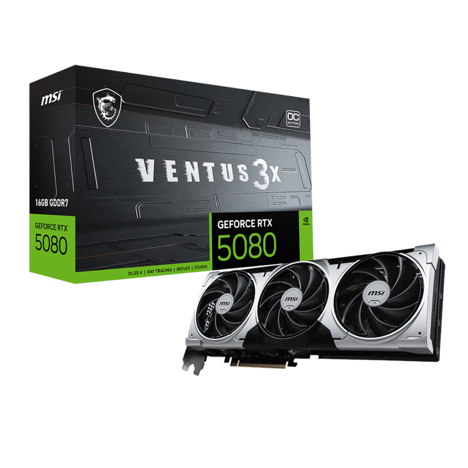 RTX5080VENTUS3XOCPLUS16GB_MSI-GeForce-RTX-5080-16G-VENTUS-3X-OC-PLUS-Graphics-Card-Silver_wr_01.jpg MSI GeForce RTX 5080 16G VENTUS 3X OC PLUS Graphics Card - Image 1
