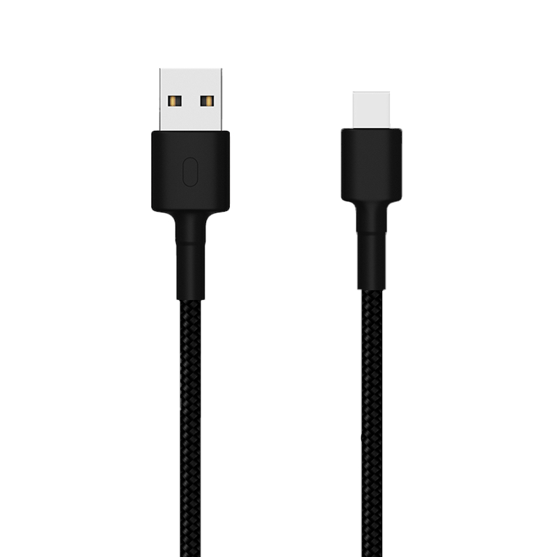 SJV4109GL_wr_01a.jpg Xiaomi Braided USB Type-C Cable 100cm (Black) - Image 1