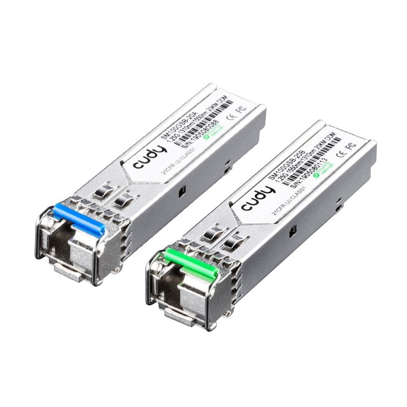 SM100GSB-20AB_wr_01.jpg Cudy Single Mode 1.25G LC Bi-Directional SFP 20km - Image 1