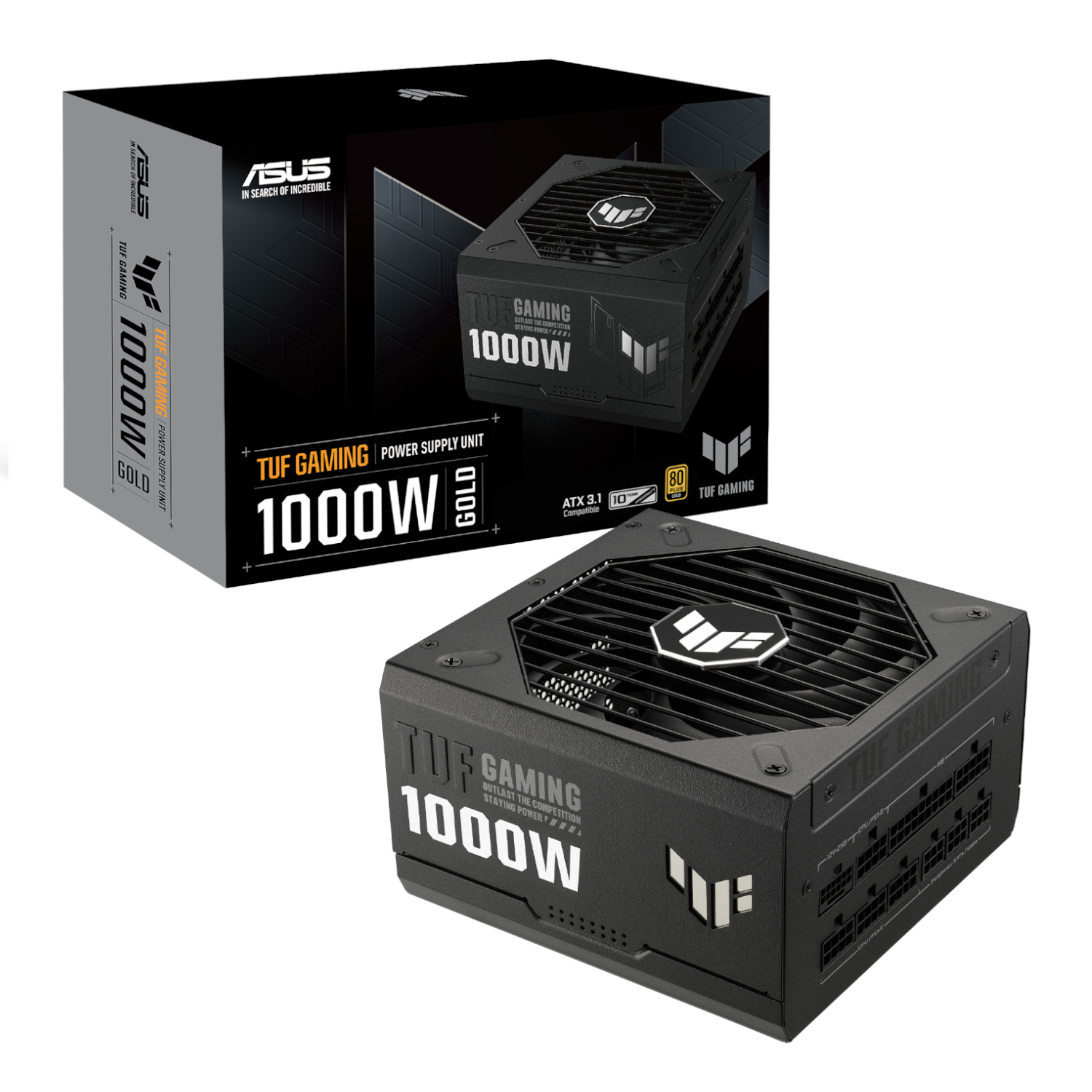 TUF-GAMING-1000G_Asus-TUF-Gaming-1000W-80-PLUS-Gold-ATX-Modular-Power-Supply-Black_wr_01a.jpg Asus TUF Gaming 1000W 80 PLUS Gold ATX Modular Power Supply - Black - Image 1