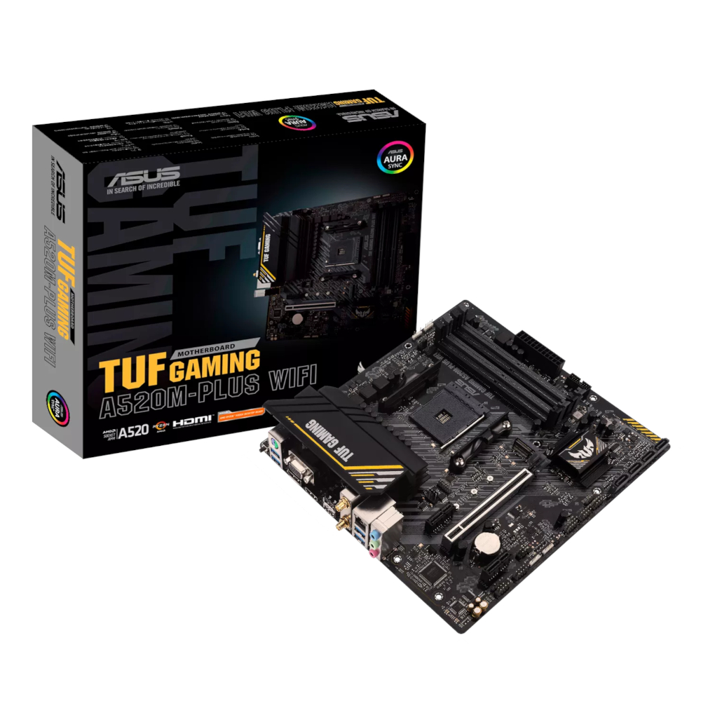 TUFGAMINGA520M-PLUSWIFI_wr_01.jpg ASUS TUF Gaming A520-Plus WIFI - Image 1