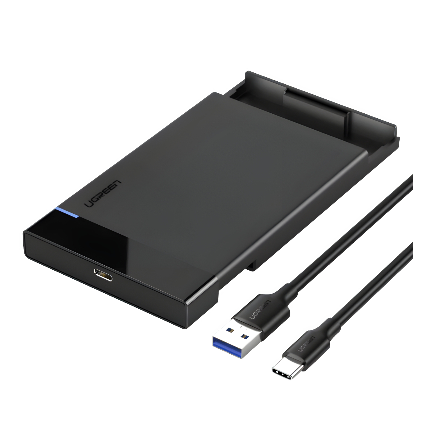 US221-50743_UGREEN-2.5-INCH-HDD-ENCLOSURE-TYPE-C_wr_03.jpg UGREEN USB Type-C 2.5" SATA III External Hard Drive Enclosure - Image 1