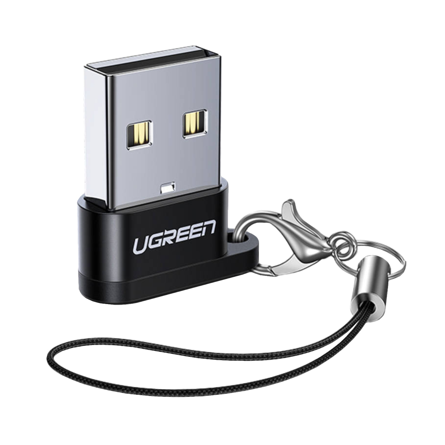 US280-50568_UGreen-US280-USB-A-to-USB-Type-C-Adapter_wr_01.jpg UGREEN USB A Male to USB Type-C Female Adapter (Black) - Image 1