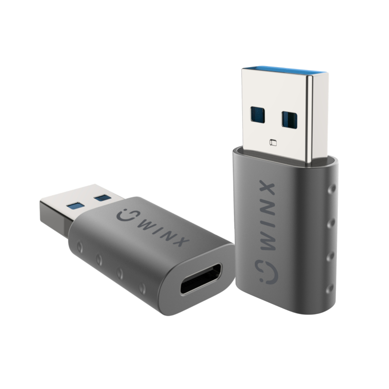 WX-AD104_wr_03.jpg WINX LINK Simple USB to Type-C Adapter Dual Pack - Image 1