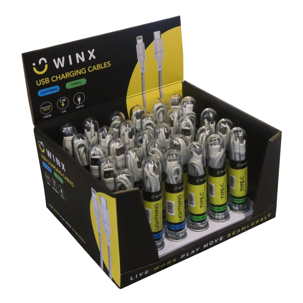 WX-CB103CLSET_wr_01.jpg WINX USB to Type-C|Lightning Charging Cables - Image 1