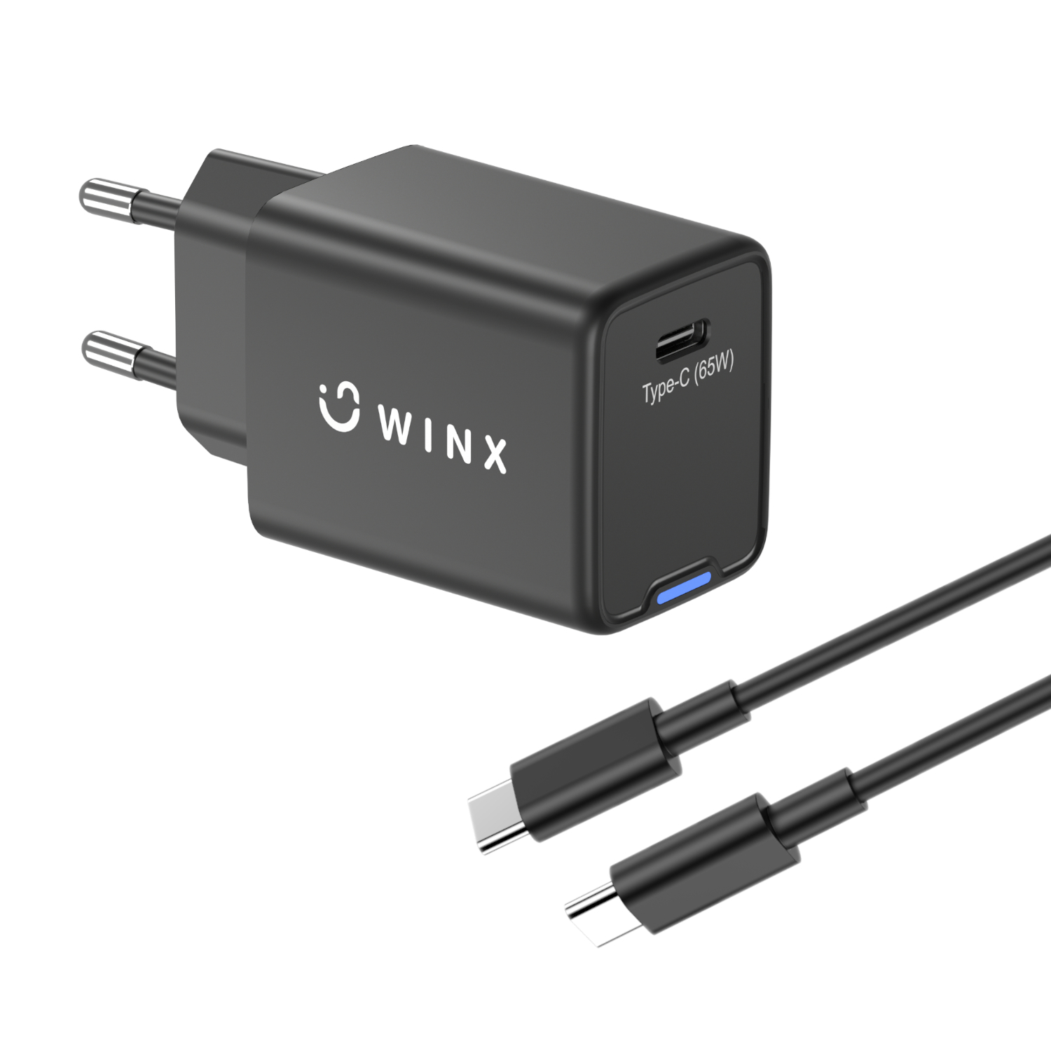 WX-WC105_WINX-POWER-Pro-Type-C-65W-GaN-Wall-Charger-Black_wr_01a.jpg WINX POWER Pro Type-C 65W GaN Wall Charger - Image 1