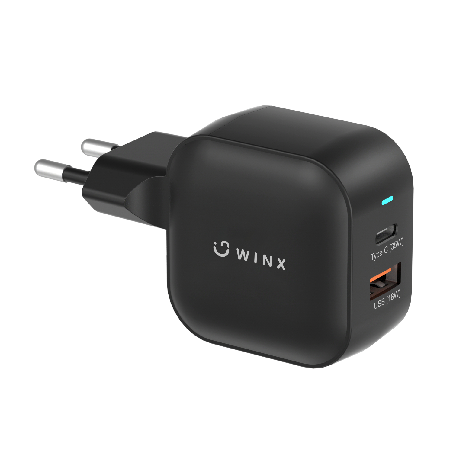 WX-WC107_WINX-POWER-More-35W-GaN-Wall-Charger-Black_wr_01.jpg WINX POWER More 35W GaN Wall Charger - Image 1