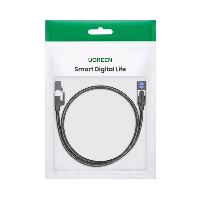 UGREEN Cat8 Nylon Braided Ethernet Cable - 40Gbps with Modular Plugs - 3m - Image 5