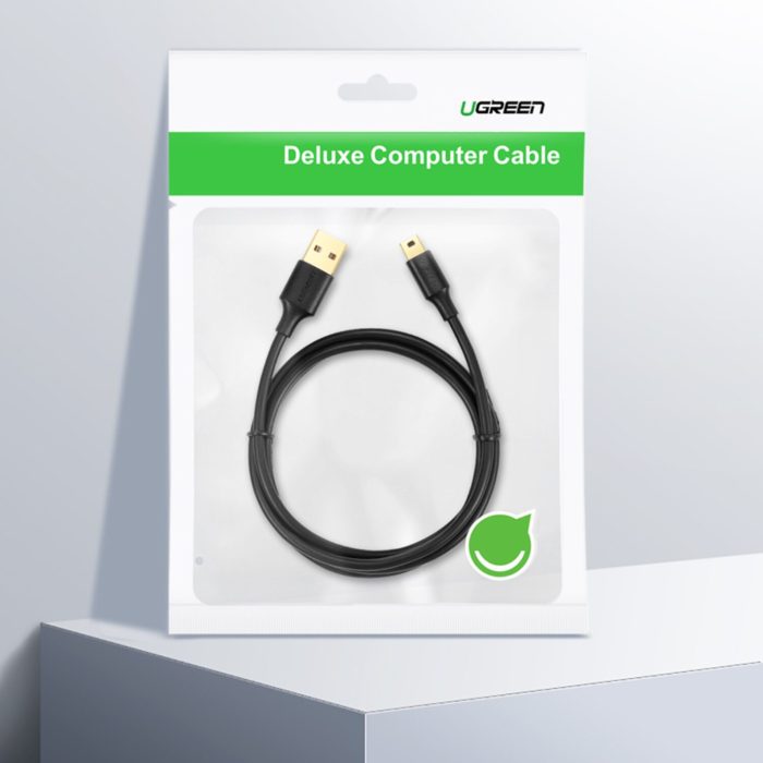 UGREEN US132 USB to Mini USB 2.0, 450Mbps SuperSpeed Cable - 2m - Image 5